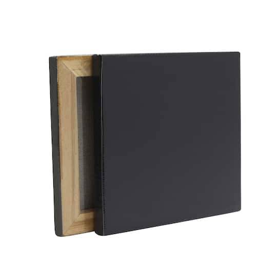 Artist's Loft Mini Canvas, 4" X 4", Black (2 ct)