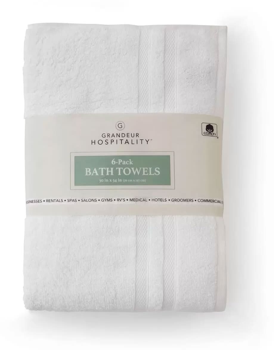グランデュール ホスピタリティ 業務用 バスタオル 6枚パック