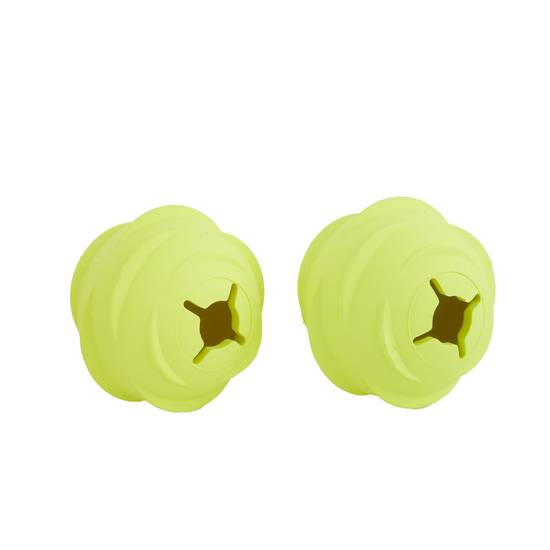 Arcadia Trail™ Glow-In-The-Dark Durable Rubber Ball Dog Toy - 2 Pack (Color: Yellow)
