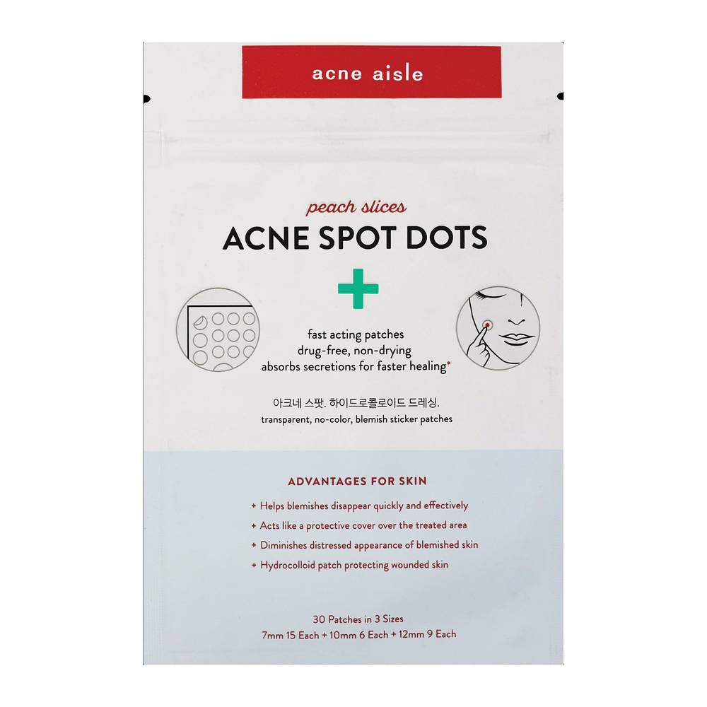 Peach Slices Spot Dots- Hydrocolloid Acne Patches