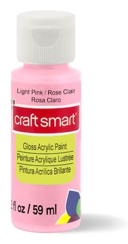 Craft Smart Gloss Acrylic Paint, Light Pink (2 fl oz)
