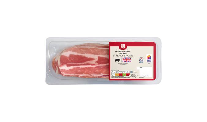 Co-op Smoked Streaky Bacon 275g