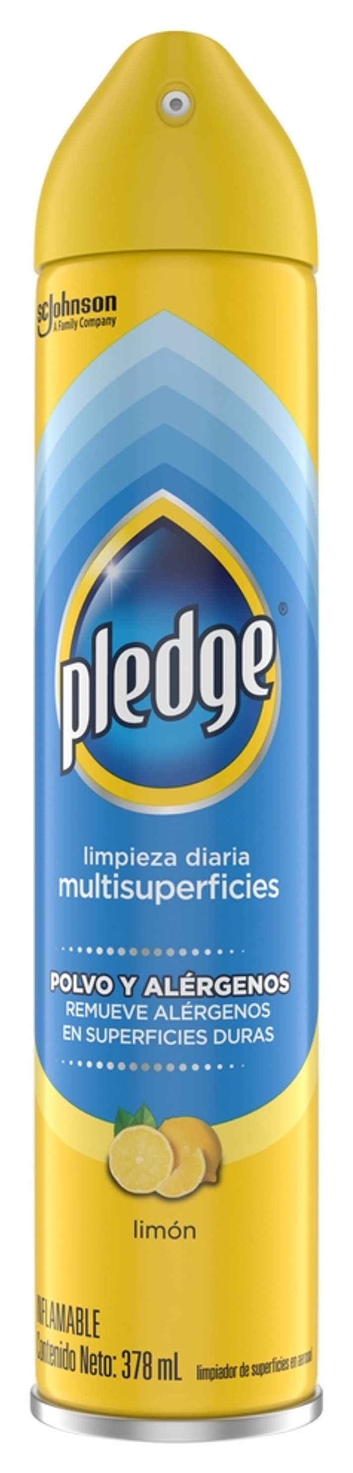 Pledge · Limpiador para muebles limón (378 ml)