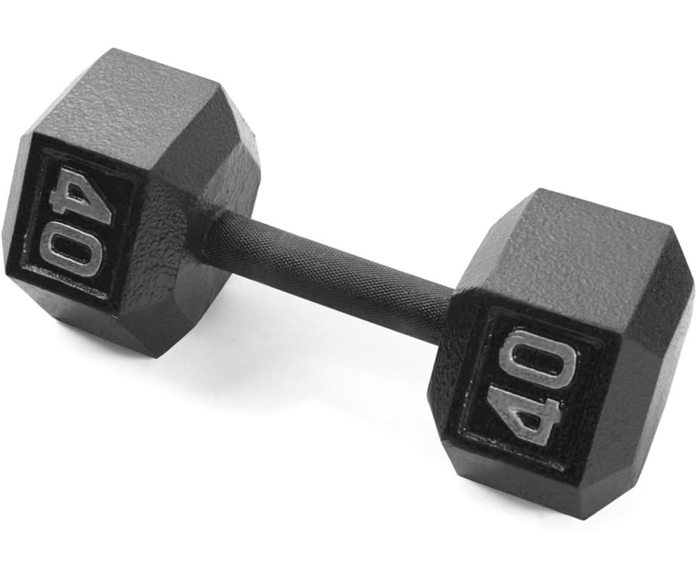 CAP Barbell Cast Iron Hex Dumbbell - Single, 15 Lbs