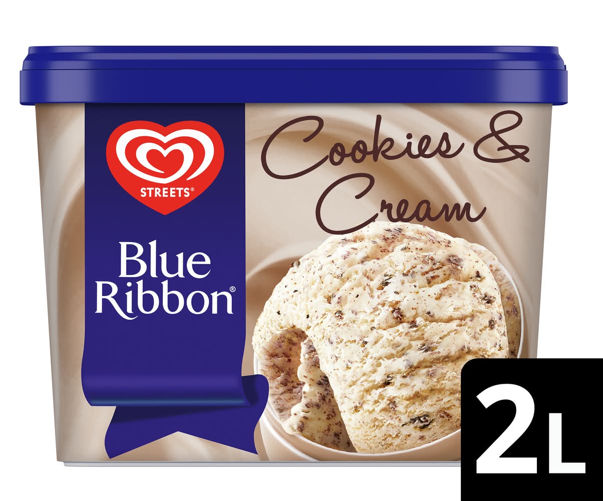 Streets Blue Ribbon Ice Cream, Cookies & Cream (2L)