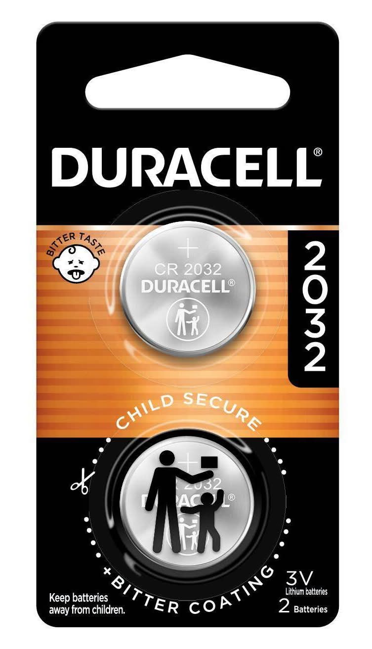 Duracell Cr2032 Lithium Coin Batteries 3v (2 ct)