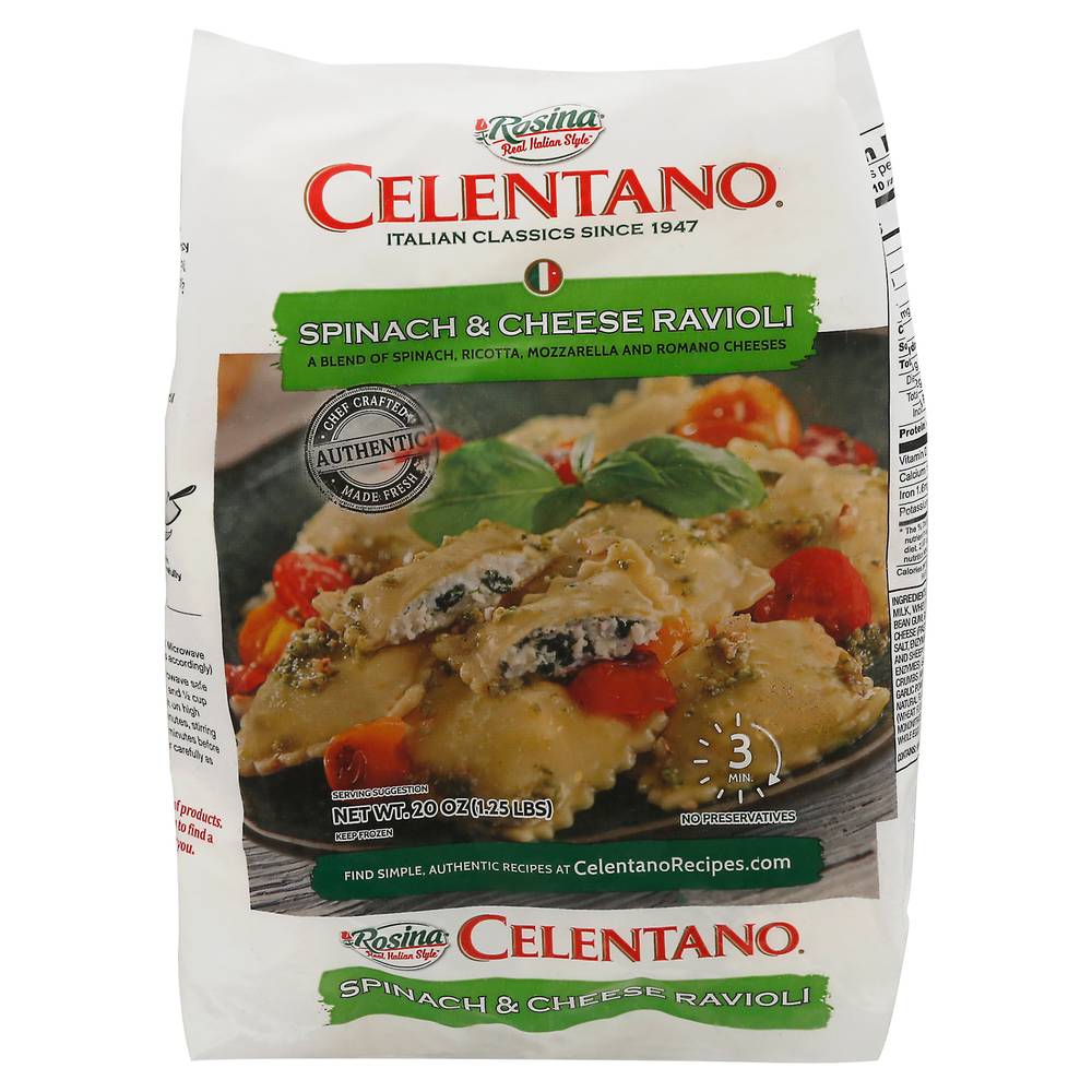 Celentano Spinach & Cheese Ravioli (1.25 lbs)