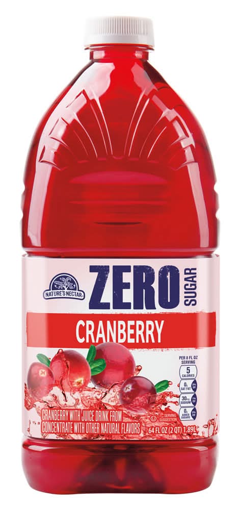 Nature's Nectar Zero Sugar Juice Drink, Cranberry (64 fl oz)