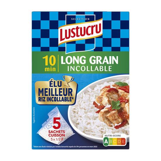 Riz long grain 10 min Lustucru 5x90g