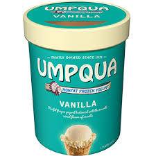 Frozen UmpQua Dairy - Vanilla Ice Cream - 3 Gal Tub (1 Unit per Case)