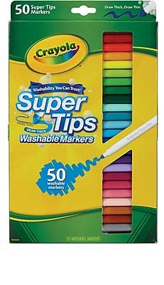 Crayola Washable Supertips Markers, Art Supplies (50 ct)