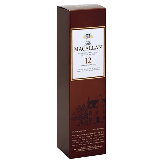 The Macallan Highland Single Malt Scotch Rich Gold Whisky (750 ml)