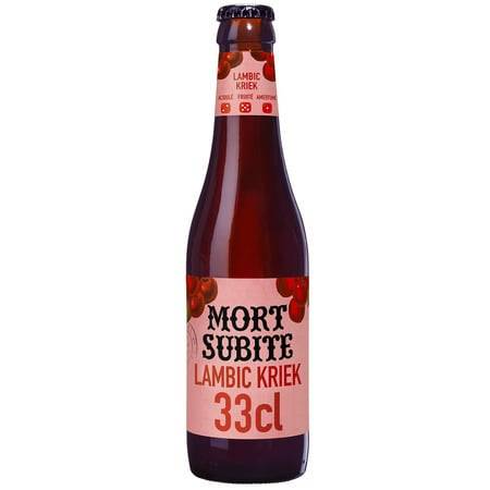 Bière Kriek lambic MORT SUBITE - la bouteille de 33cL
