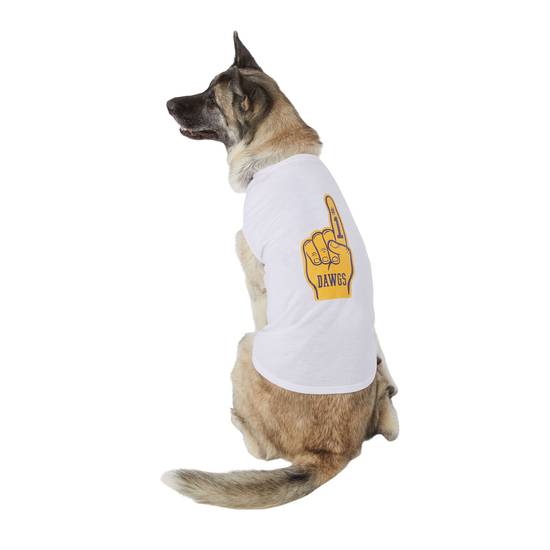 Top Paw® Back-To-School #1 Dawgs Dog Tee (Color: White, Size: Small)