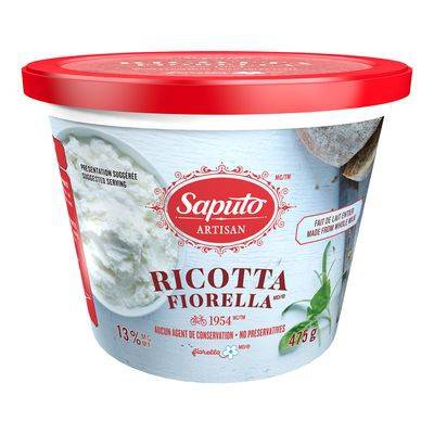 Saputo fromage ricotta fiorella (475 g) - fiorella ricotta cheese (475 g)