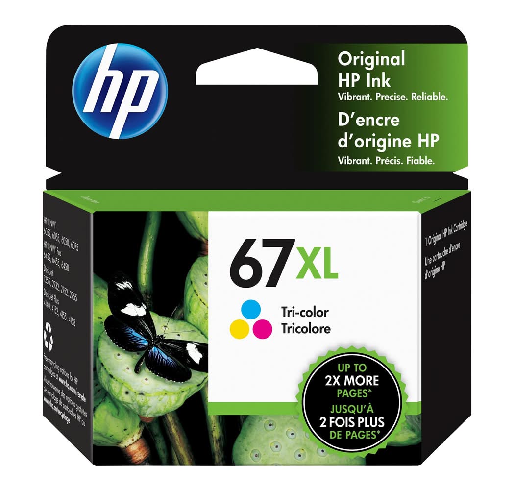 HP 67Xl Original Ink Cartridge, Assorted