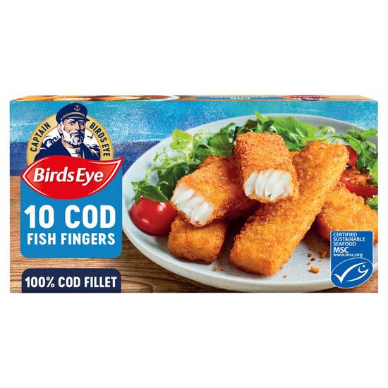 Birds Eye Frozen 10 Cod Fish Fingers 280g