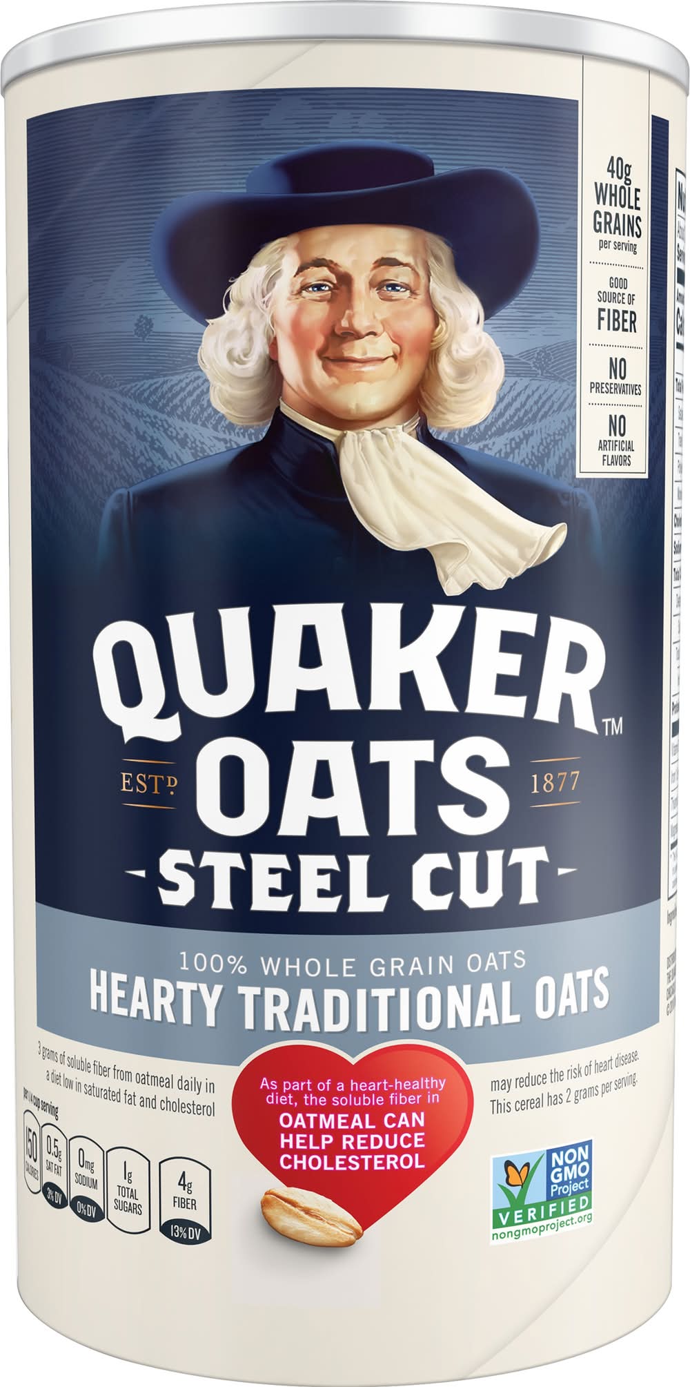 Quaker Steel Cut Hearty Traditional Oats (30 oz)