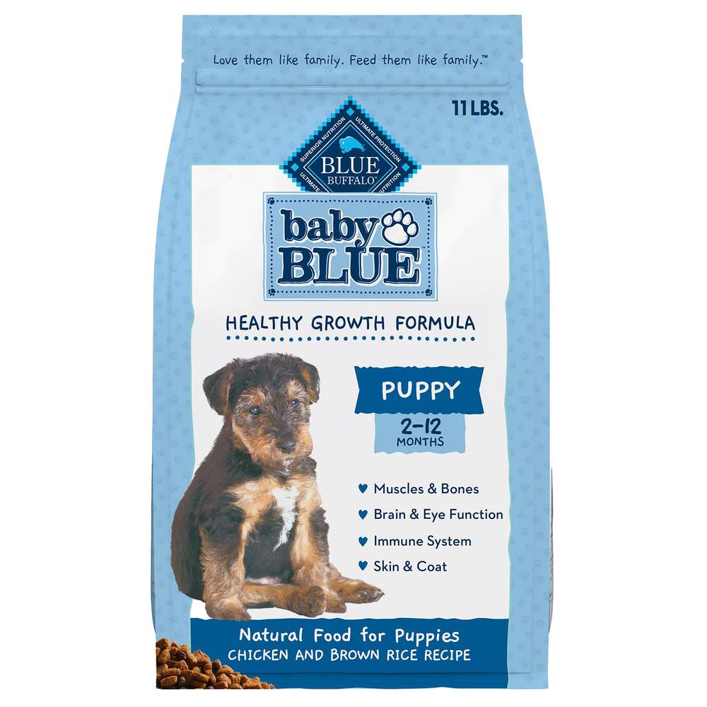 Blue Buffalo Natural Chicken & Brown Rice Recipe Dry Dog Food (11 lbs)