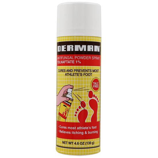 Derman Antifungal Foot Powder Spray 4.6oz