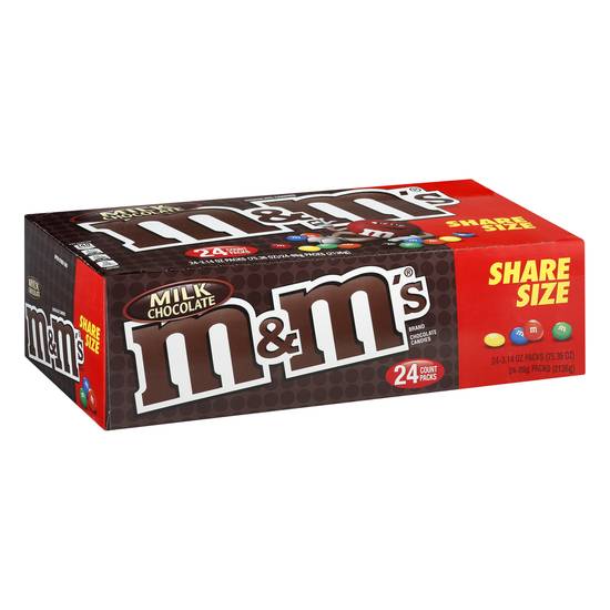 M&M's Share Size Milk Chocolate Candies (24 ct)