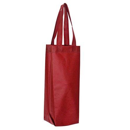 Bolsa ecológica para vino, 36 x 12 x 12 cm , rojo