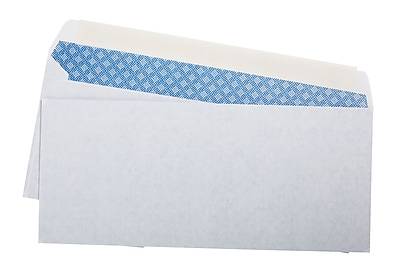 Simply QuickStrip Self Seal Security Tinted #10 Envelope, 4 1/8 x 9 1/2, White, 25/Pack (74049)