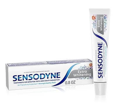 Sensodyne Extra Whitening Sensitive Toothpaste, 0.8 oz (310158084099)