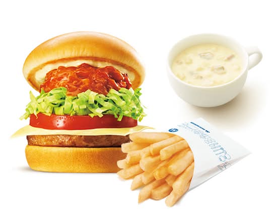 モスタコスバーガー＋70円ドリンクセット