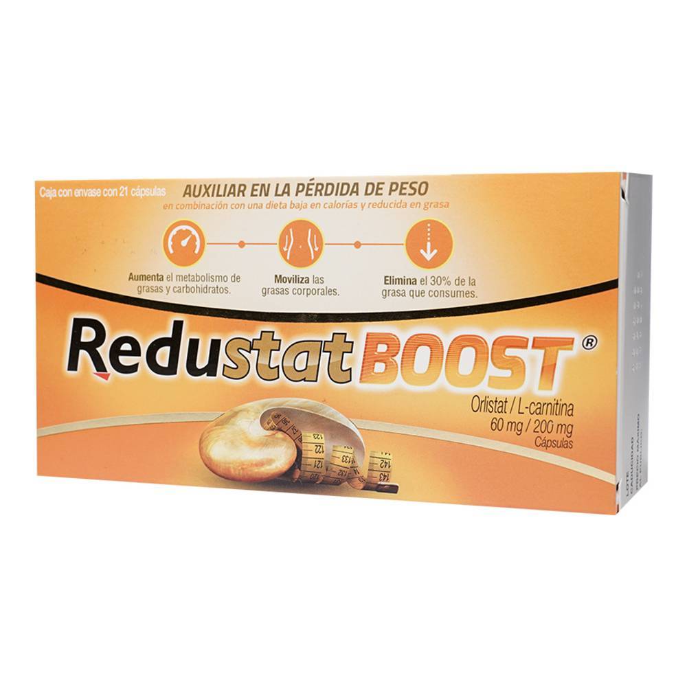 Liomont · Redustat boost orlistat cápsulas 60 mg (21 un)