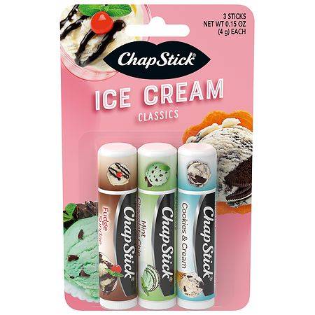 Chapstick Ice Cream Classics - 0.15 oz x 3 pack