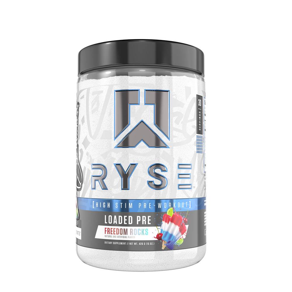 Ryse Loaded Pre Freedom Rocks Powder (15 oz)