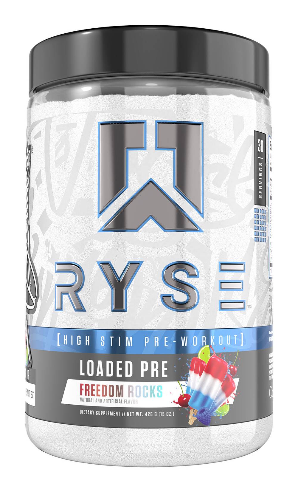 Ryse Loaded Pre Freedom Rocks Powder (15 oz)