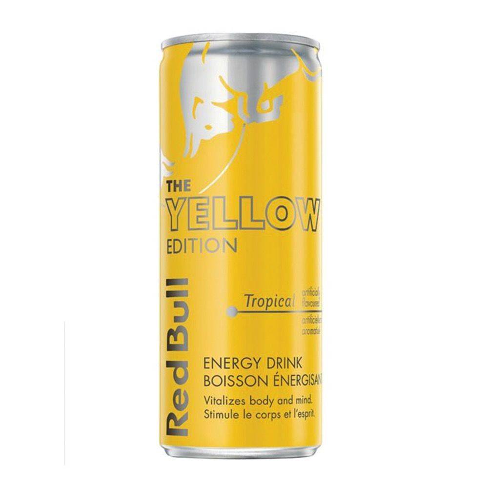Red Bull The Yellow Edition Energy Drink, Tropical (250 ml)