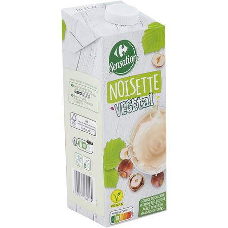 Carrefour Sensation - Boisson végétale aux noisettes (1 L)