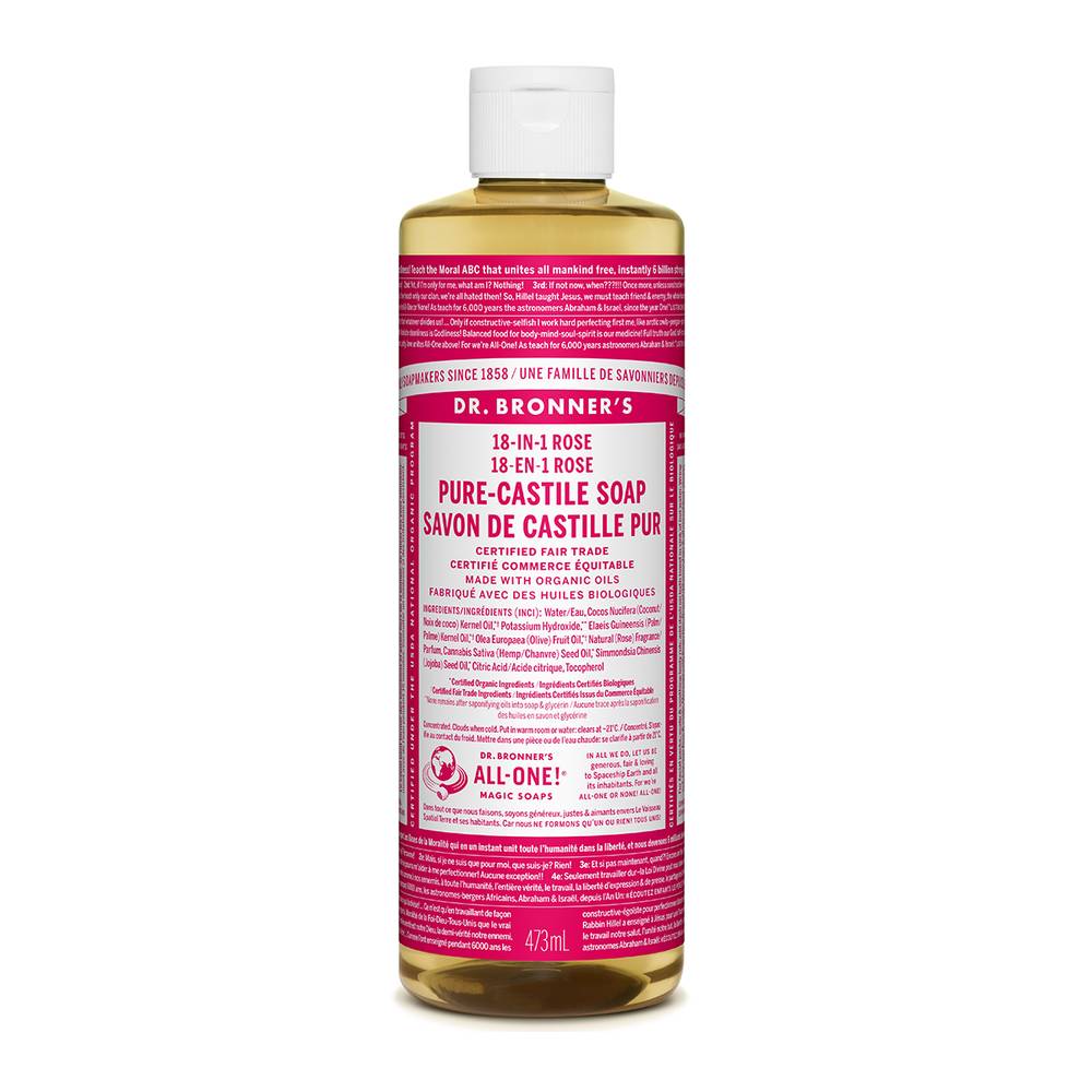 Dr. Bronner's Rose Liquid Soap (473 ml)