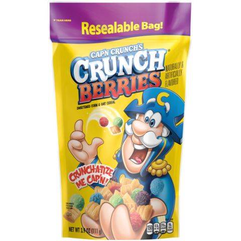 Cap'n Crunch Crunchberry Stand-up Pouch 3.9oz