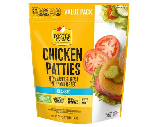 Foster Farms · Chicken Patties (28 oz)