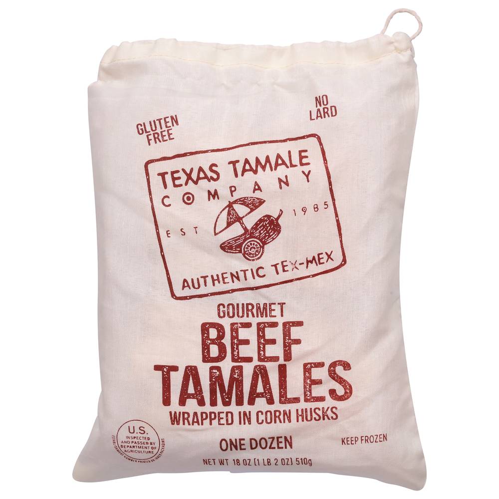 Texas Tamale Company Gluten Free Gourmet Beef Tamales (12 x 1.5 oz)