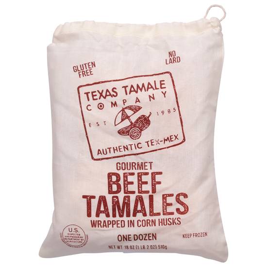 Texas Tamale Company Gluten Free Gourmet Beef Tamales (12 ct)