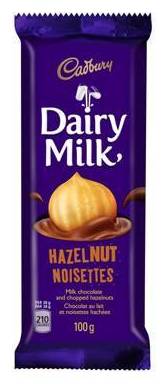 Cadbury Dairy Milk Chocolate, Hazelnut (100 g)