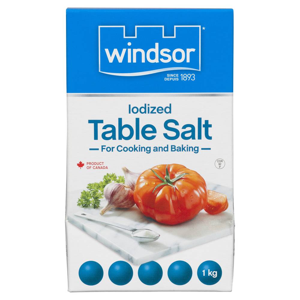 Windsor Blue Iodized Table Salt (1 kg)