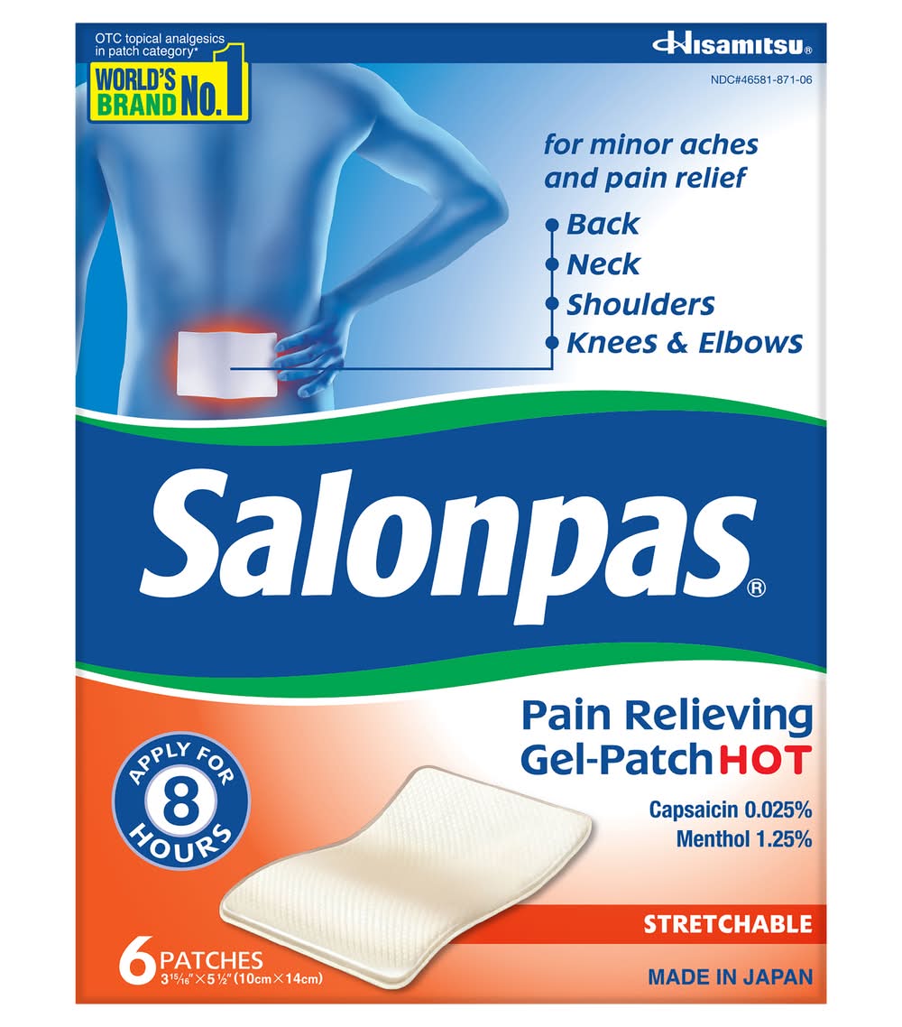 Salonpas Pain Relieving Gel Patch (4.8 oz)