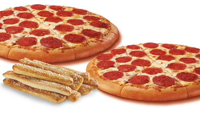 2 Classic Pizzas and 1 Order of Crazy Bread