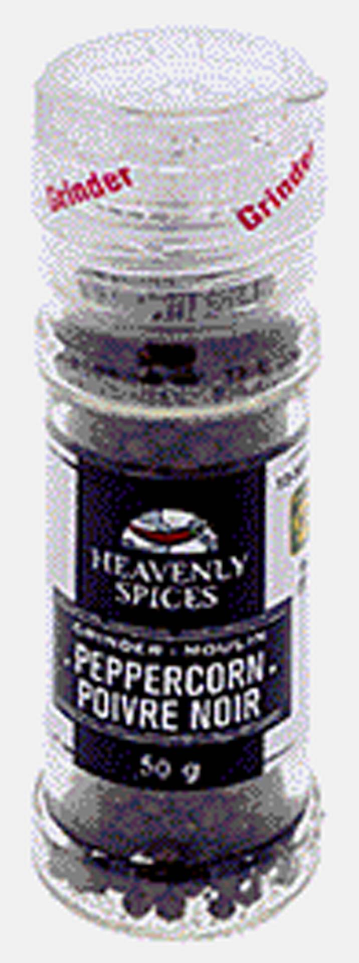 Heavenly Spices Whole Black Peppercorn Grinder (50 g)
