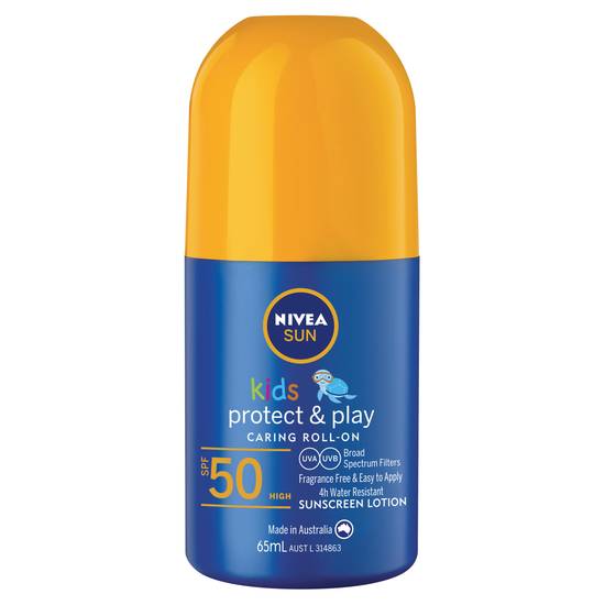 Nivea Sun Spf 50+ Kids Caring Roll on Sunscreen Lotion 65ml