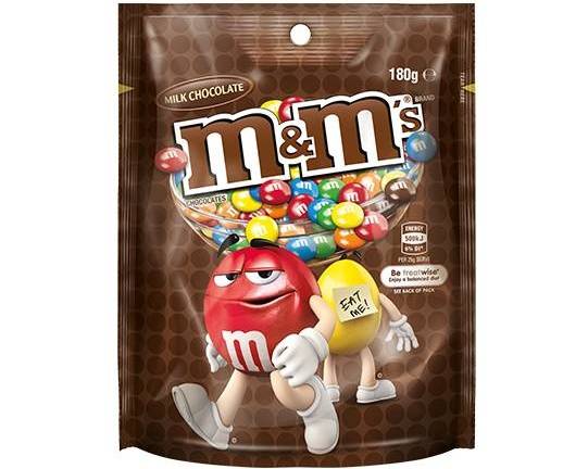M&M's Milk Chocolate Bag 180g