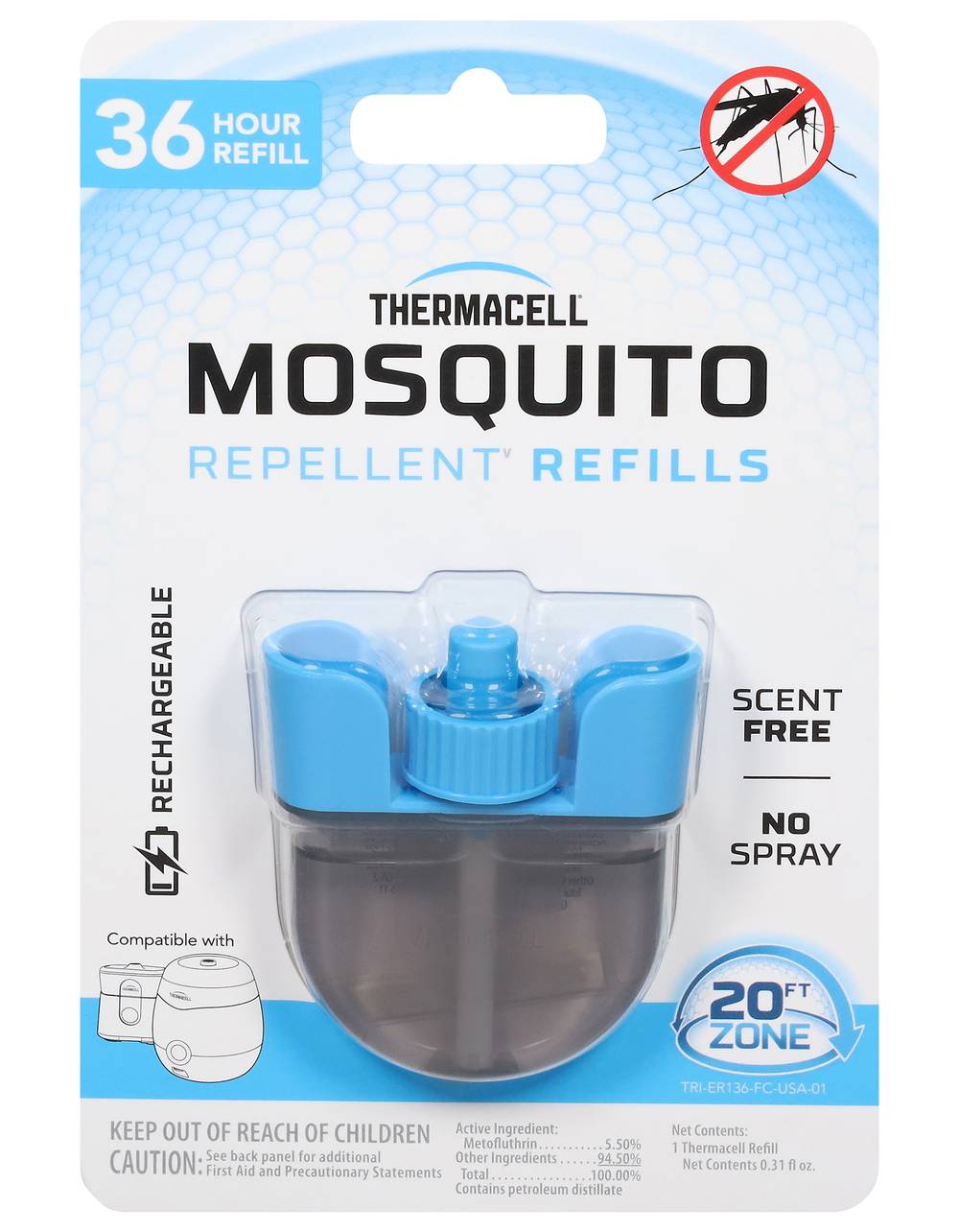 Thermacell Refills Scent Free Mosquito Repellent (0.31 fl oz)