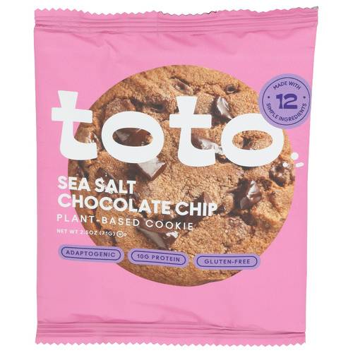 Toto Foods Co Sea Salt Chocolate Chip Plant-Based Cookie