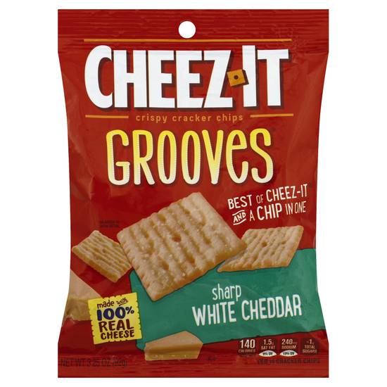 Cheez-It Grooves Sharp White Cracker Chips (cheddar )